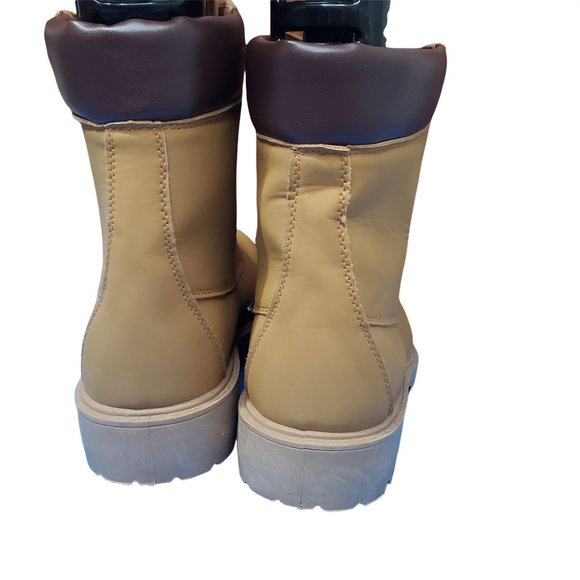 rue21 Camel Combats Lace boots Sz 9 New - Picture 10 of 15